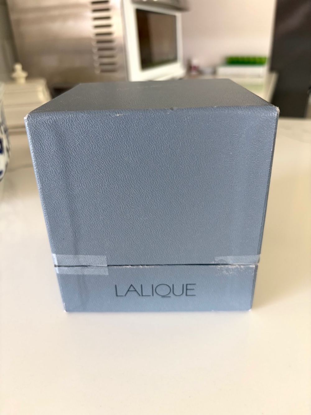 Lalique Crystal Paris France Empty Protection
 Storage Box Luxury High-End